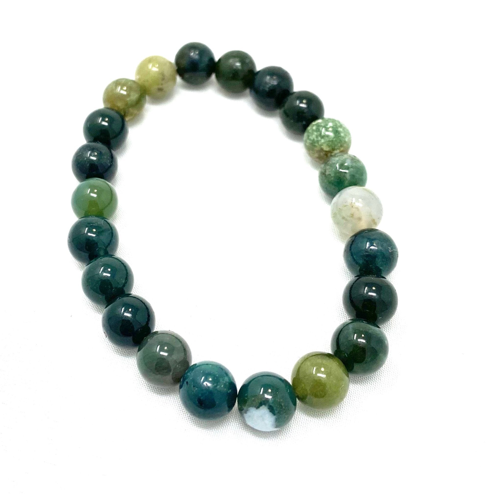Moss Agate Bracelet 8mm