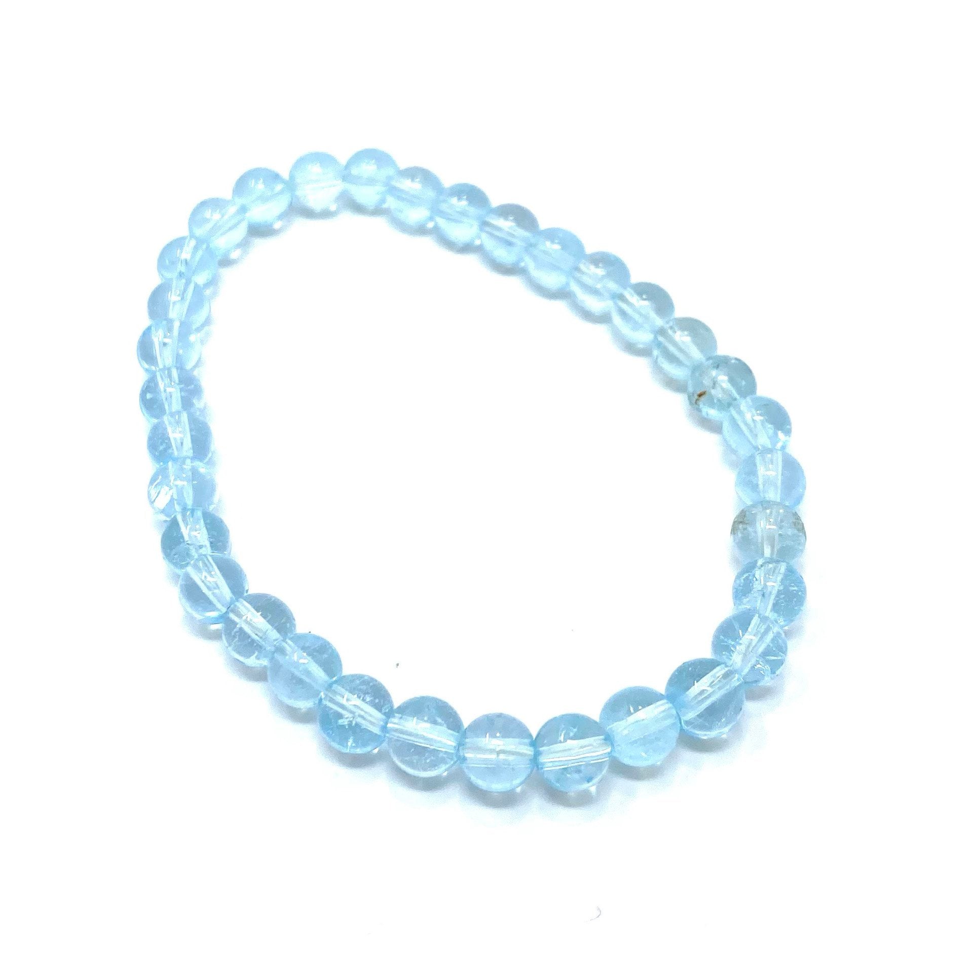 Topaz Bracelet Blue 6mm