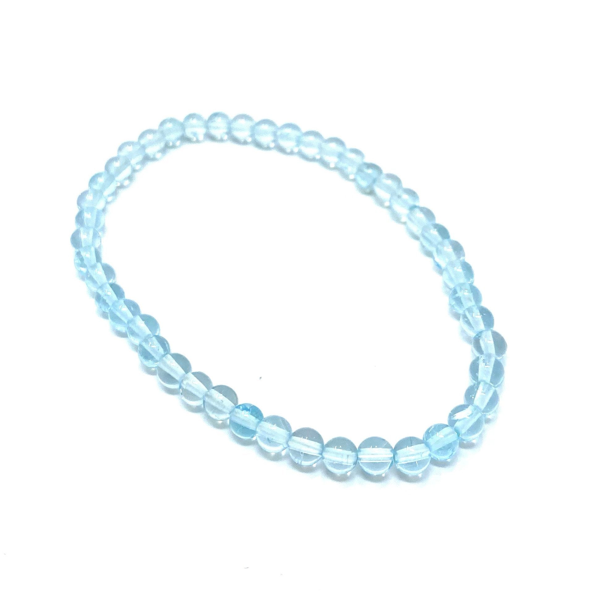 Topaz Bracelet Blue 4mm