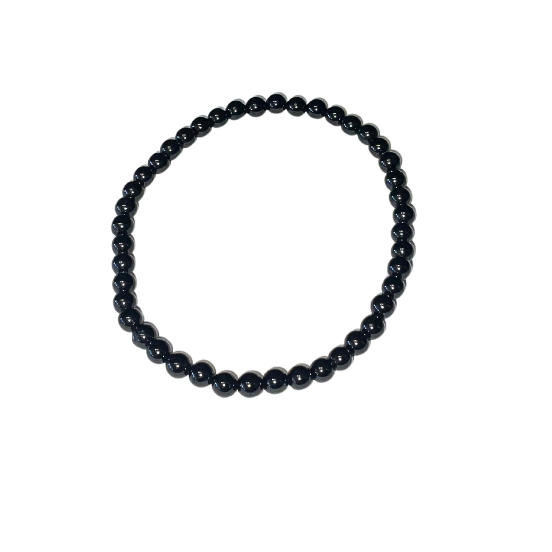 Black Spinel Bracelet 4mm