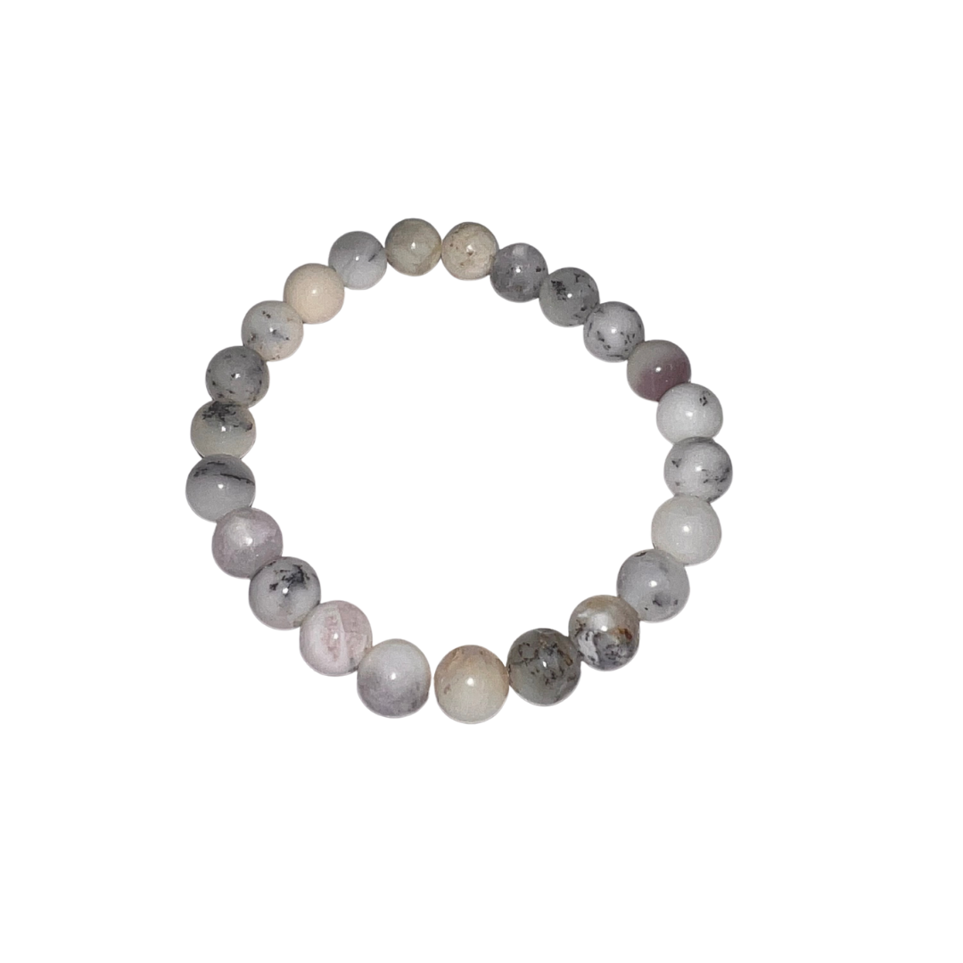 White Opal Bracelet 8mm