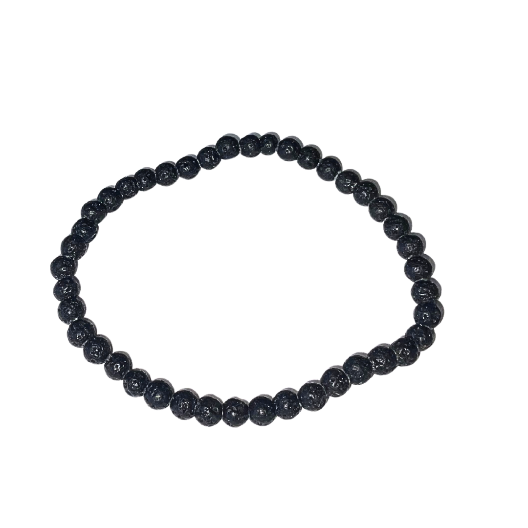 Lava Stone Bracelet 4mm