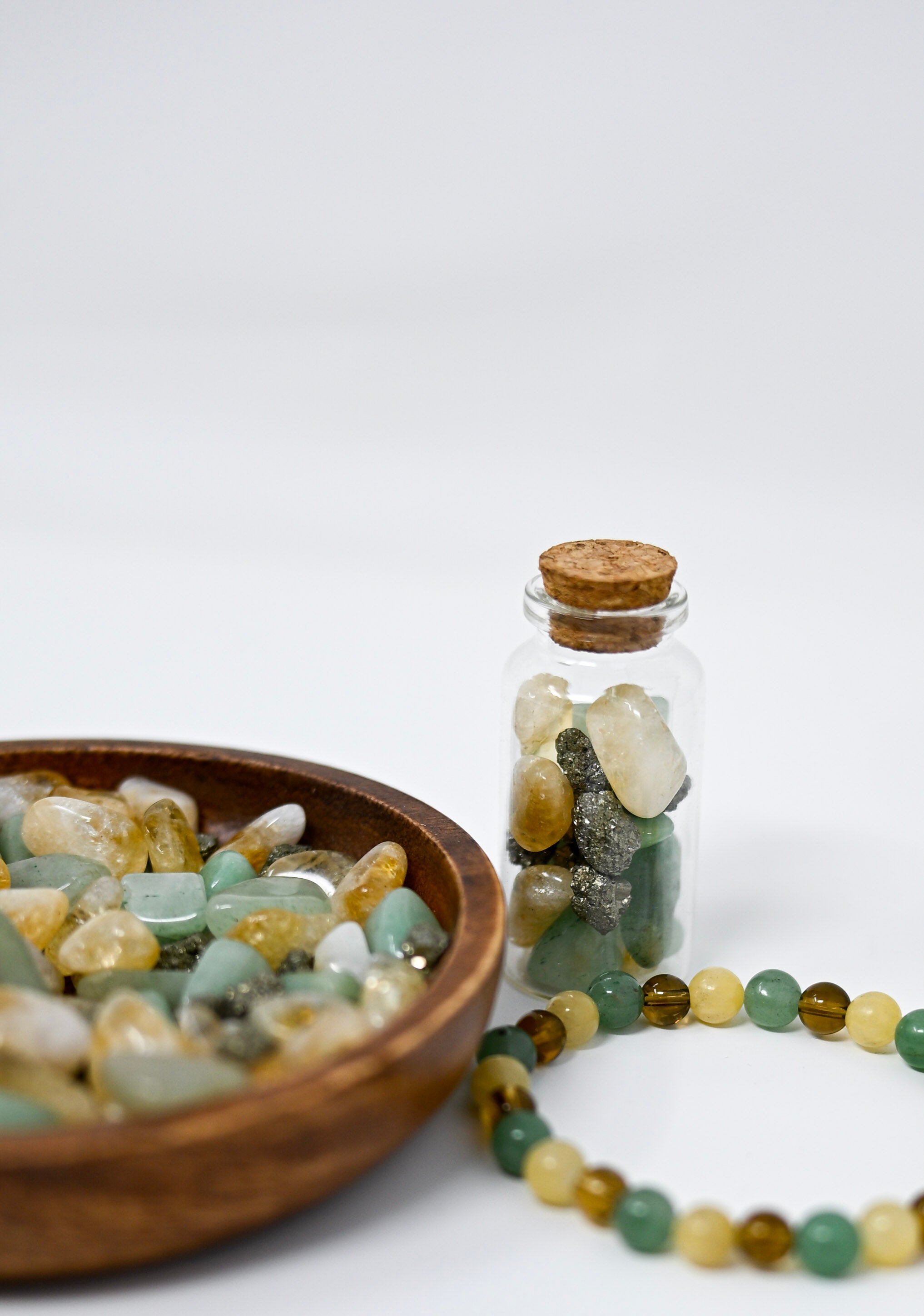Real green and yellow corked Power Vial