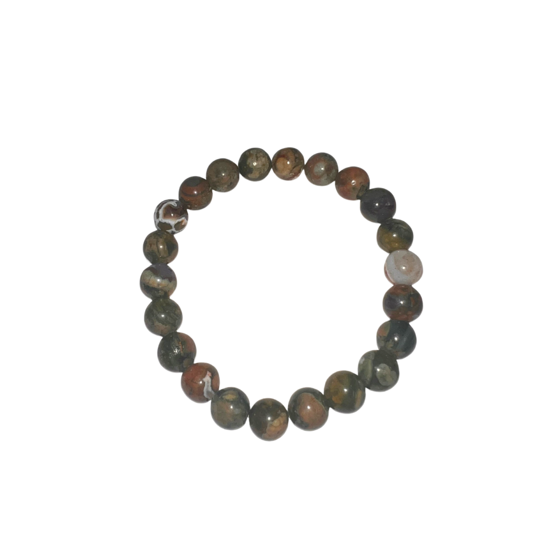 rhyolite bracelet/8mm