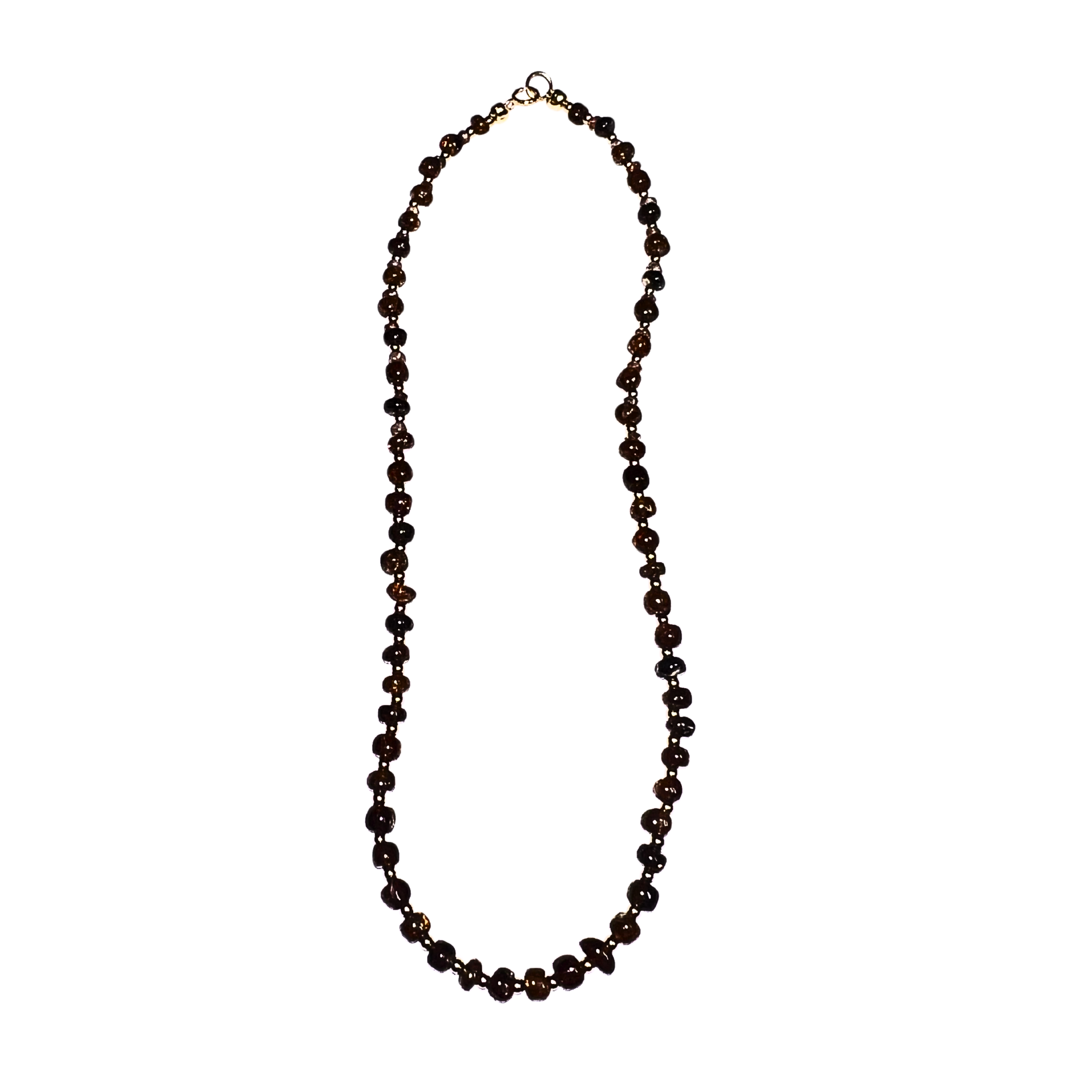 Andalustite + Gold Hematite Necklace