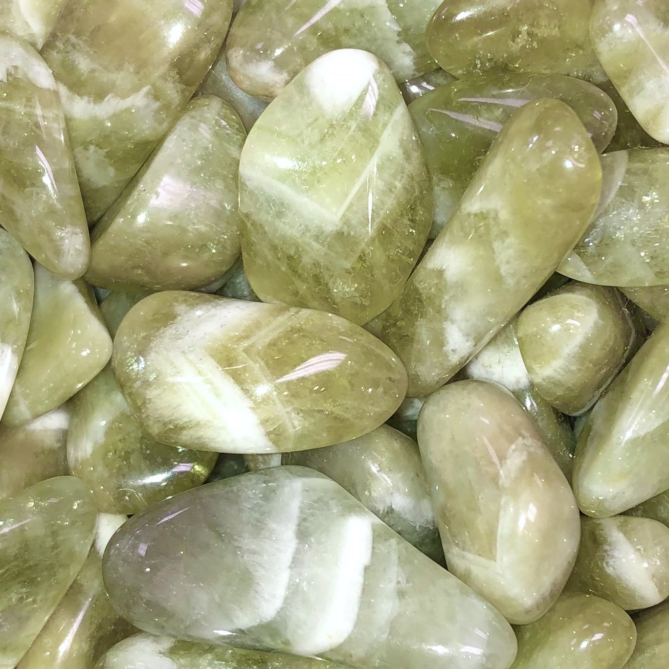 Prasiolite Tumbled Stone